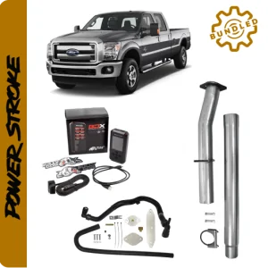 Ford Powerstroke 6.7L | Full Delete Bundle DPF/DEF/EGR w/ 4″ Exhaust | 2015-2016 bully del1